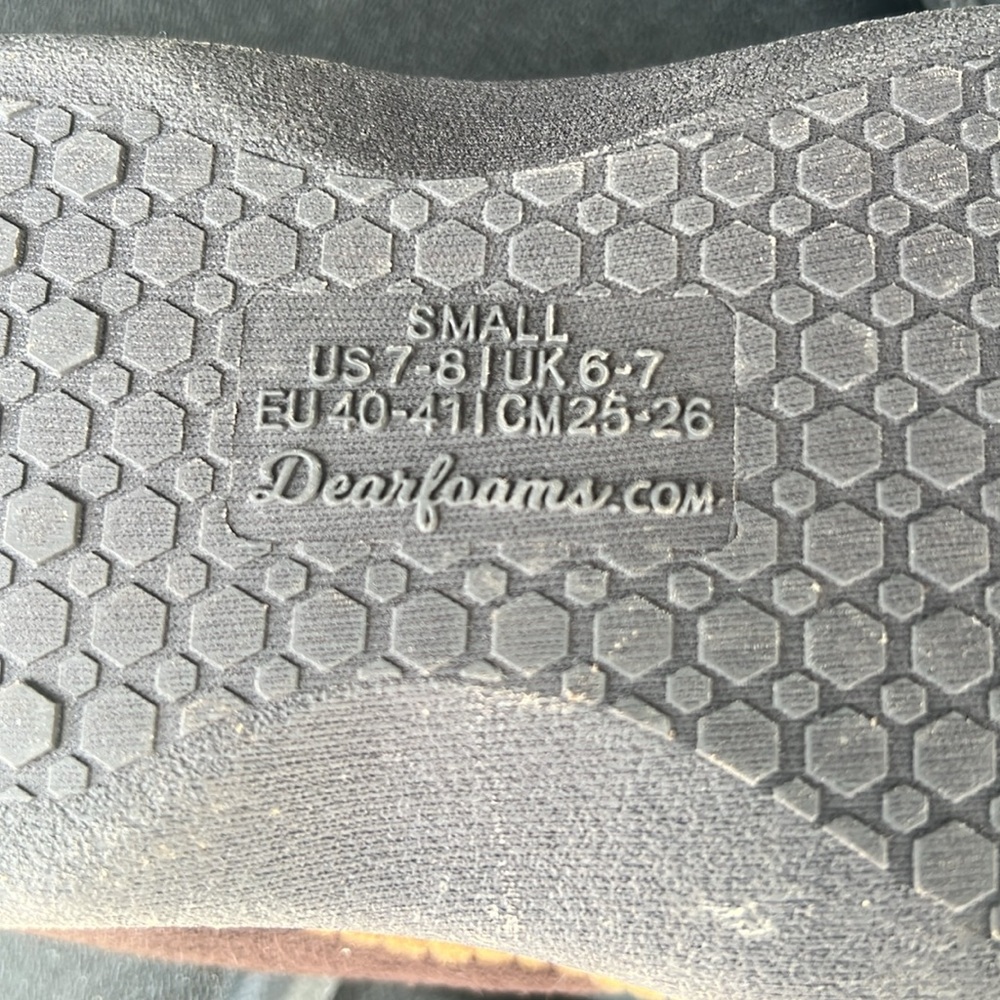 Dearfoams men's sleepers size Small - Picture 7 of 7